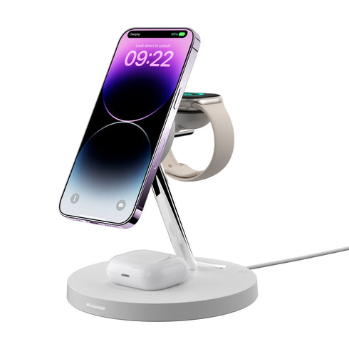 SwitchEasy MagEasy PowerStation 4-in-1 Magnetic Wireless Charging Stand MAAIWA130WH22 4895241113932