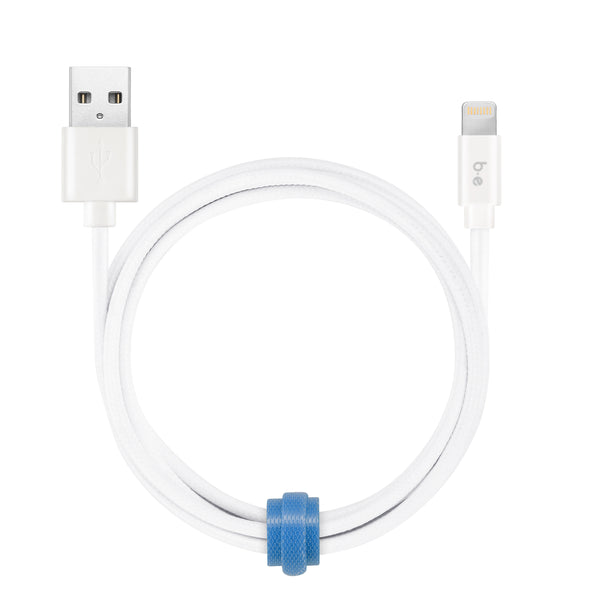 Blu Element Braided Charge/Sync Lightning to USB-A Cable B6MFIWH 757347730748