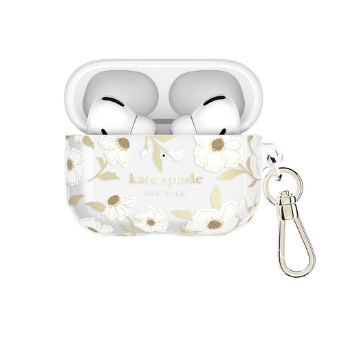 Kate Spade Protective Case w/Gold Ring Clip AirPods Pro 3 KS059338 840171760606
