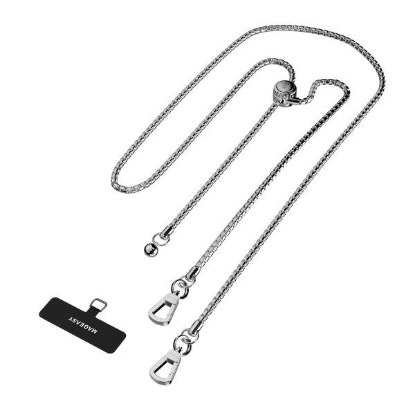 MagEasy Metal Chain Strap + Card MPHIPH223SV23 4895241121241