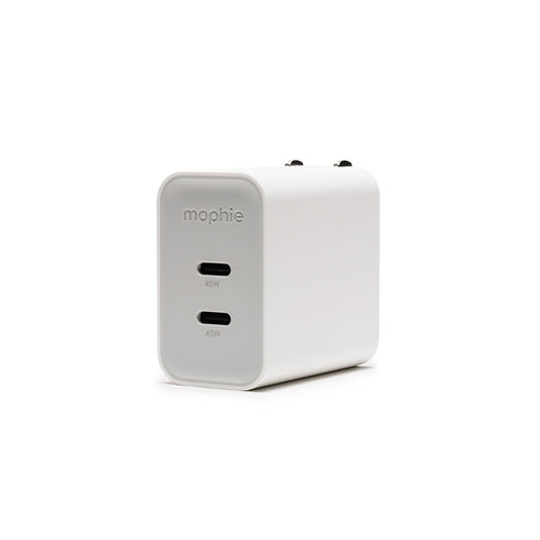 mophie Wall Charger 45W PD 2-Port USB-C 409919989