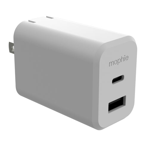 Mophie 42W Dual USBA + USBC PD Wall Charger 409911449