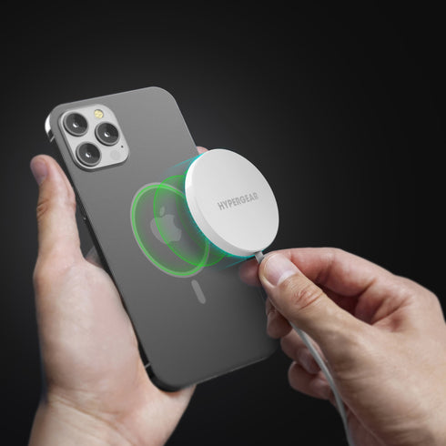 Hypergear 15W MagSafe Wireless Magnetic Charger w/ Connected USB-C PD Cable 15418
