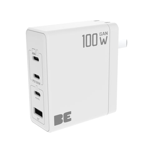 Blu Element Wall Charger Multi Port GaN 100W PD & QC3 BEWCC100WW 732442246233