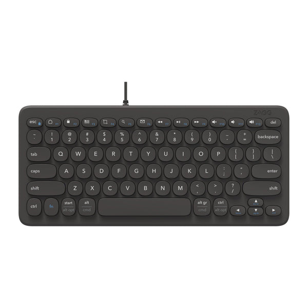 ZAGG Type-C Wired Keyboard 12inch - Black 103210889 840056175181