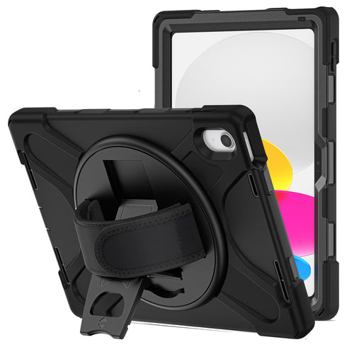 Bulk Packaging Heavy Duty Case w/Kickstand/Built-in Screen Protector/Hand and Shoulder Strap iPad HYHDWIP10GSJPBK