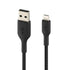 Belkin BoostCharge Braided Lightning to USB-A Cable 6ft CAA002bt2MBK