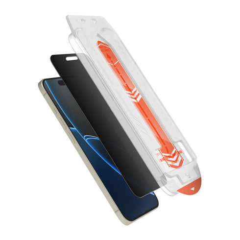HyperGear 4-way Privacy Glass Screen Protector w/Installation Applicator Tray iPhone 17 16454