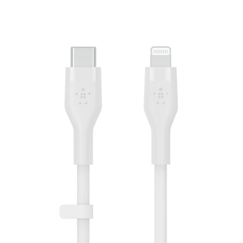Belkin BoostCharge PRO USB-C Cable with Lightning Connector 3ft CAA009bt1MWH 745883832026