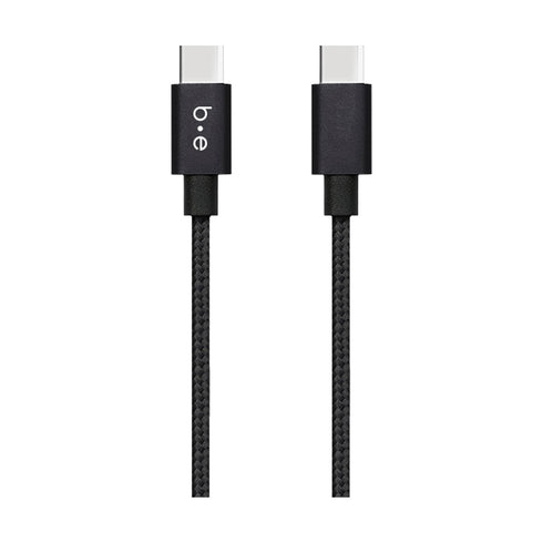 Blu Element Braided Charge/Sync USB-C to USB-C 60W Cable BEC2C4B 758913930814