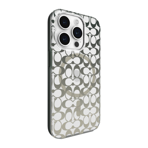 Coach Protective Signature C Case w/MagSafe for iPhone 15 CH052532 840171733198