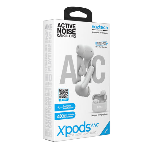 Naztech xPods Pro ANC True Wireless with Wireless Charging Case 15881 633755158810