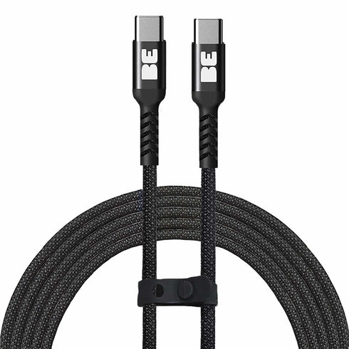 Blu Element SpeedCharge Premium Braided Cable USB-C to USB-C 100W Black BEC2C6FTB 732442249364