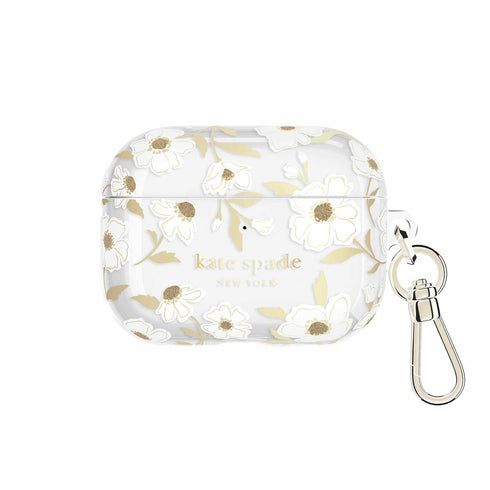 Kate Spade Protective Case w/Gold Ring Clip AirPods Pro 3 KS059338 840171760606