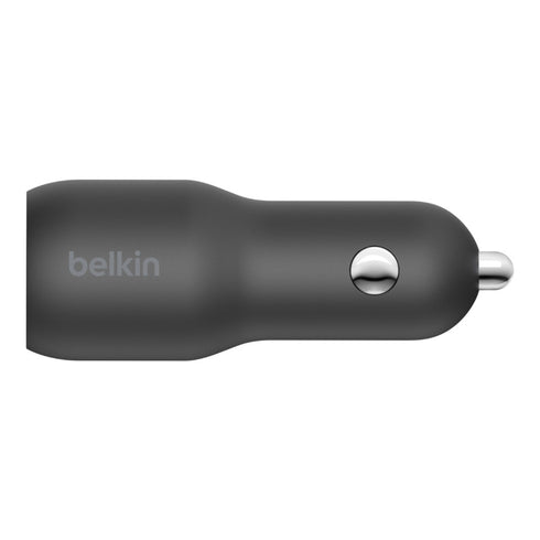 Belkin 37W Dual USB-C/USB-A Power Delivery PPS Car Charger CCB004btBK