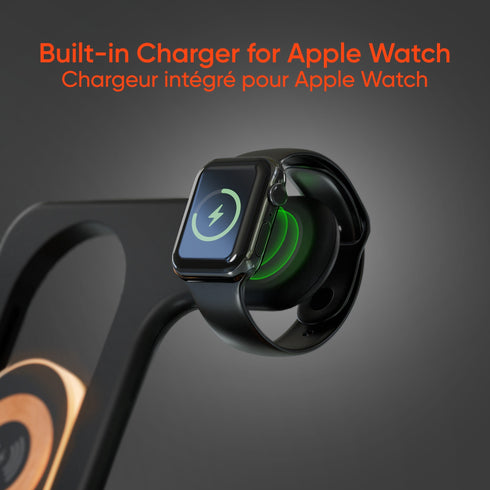 HyperGear PowerFold X-Ray 4-in-1 Foldable Wireless Charging Stand with 15W Wireless Fast Charge 16046