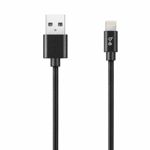 Blu Element Braided Charge/Sync Lightning to USB-A Cable B4MFIBK 757347730786