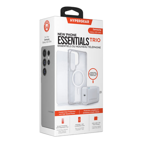 HyperGear Accessory Bundle for 20W Hub, Glass, Case w/ Magsafe for 16296