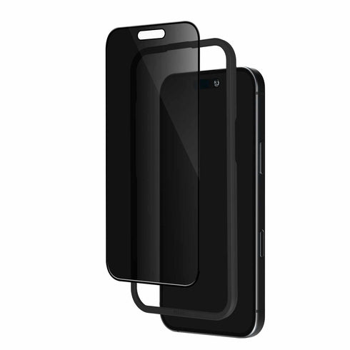Blu Element Privacy Tempered Glass Screen Protector w/Installation Kit for iPhone 16 BEPGIKIP16 732442245700