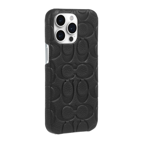 Coach Leather Slim Wrap Signature C Case for iPhone 15 CH052674 840171733907