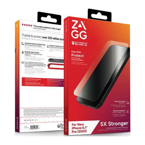 ZAGG InvisibleShield Glass Elite Screen Protector for iPhone 15 200111786 840056184916