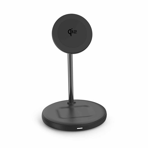 Blu Element Qi2 2-in-1 Wireless Charging Stand 15W MagSafe-Compatible BEWCQi22in1 732442247377