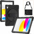 Bulk Packaging Heavy Duty Case w/Kickstand/Built-in Screen Protector/Hand and Shoulder Strap iPad HYHDWIP10GSJPBK