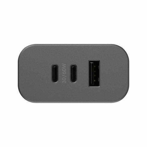 OtterBox Premium Pro Dual USB-C Wall Charger w/Extra USB-A 72W (USB-C 30WX2 + USB-A 12W) 7880910