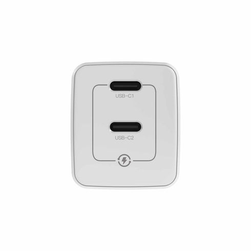 Blu Element Wall Charger Dual USB-C 35W Bulk Package BEW35DCCWB 732442242815