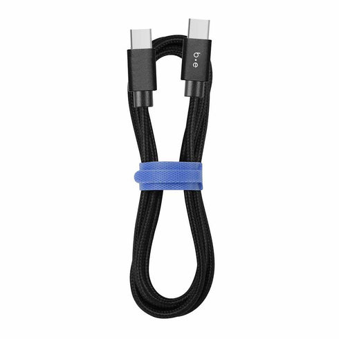 Blu Element Braided Charge/Sync USB-C to USB-C 60W Cable BEC2C4B 758913930814