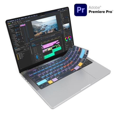 JCPal VerSkin Adobe Premiere Pro Shortcuts Keyboard Protector for MacBook JCP2472