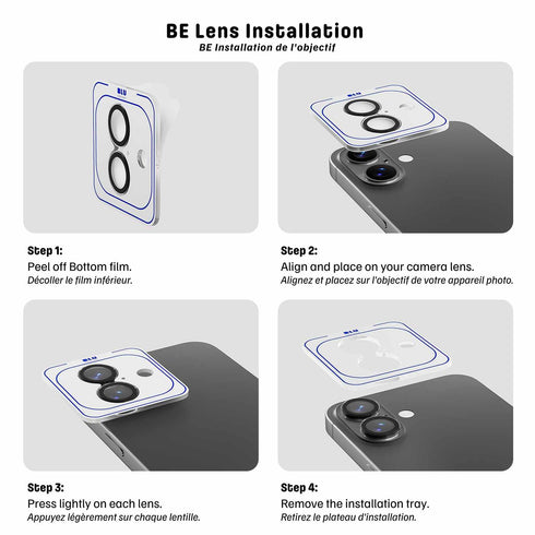 Blu Element Invisible 1 by 1 Lens Protector for iPhone 16 BELPIP1616PL 732442245748