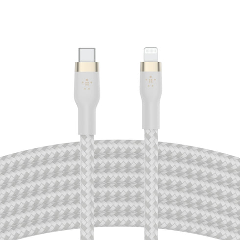 Belkin BoostCharge Pro Flex USB-C Cable with Lightning Connector CAA011bt2MWH 745883832545