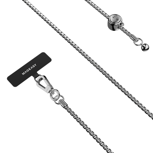 MagEasy Metal Chain Strap + Card MPHIPH223SV23 4895241121241