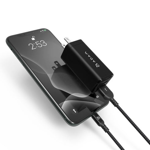Adams OMNIA X6A PD QC 65W Compact Wall Charger USB-C x 1 USB-A x 1 APAADX6AUSBK