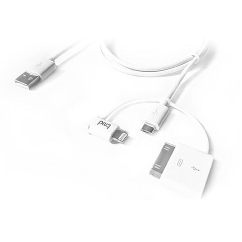 tmd Trident Charger 1.2M 30p/lightning/mUSB CA4L-01WH 683405221890