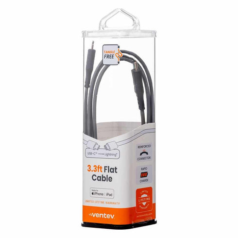 Ventev Charge/Sync USB-C to Lightning Cable 3.3ft FC3GRY256524