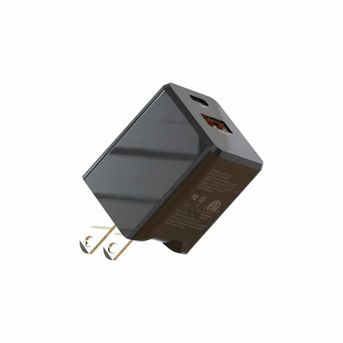 Blu Element Wall Charger Dual USB-C 20W PD and USB A BEWCA20WB 677355097322