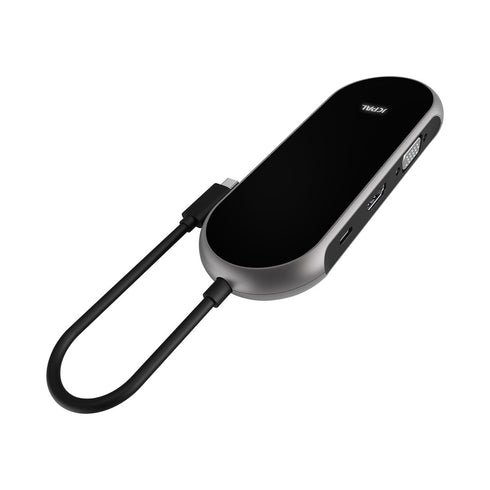 JCPal Onyx USBforC 9forPort Hub (1 x VGA, 3 x USB3.0, 1 x HDMI, 1 x USBCforPD, 1 x RJ45, 1 x SD Card Reader, 1 x TF2 Card Reader)