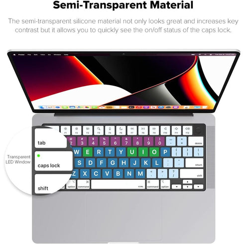 JCPal VerSkin Inclusive Keyboard Protector for MacBook JCP2443