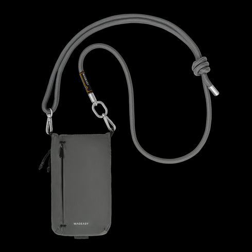 SwitchEasy MagEasy Phone Sacoche Utility Crossbody Bag + Strap Phone Lanyard 8.3"mm MPHIPH233GY24