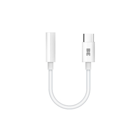 Blu Element USB-C to 3.5mm Headphone Jack Adapter White BEUSBCAUW