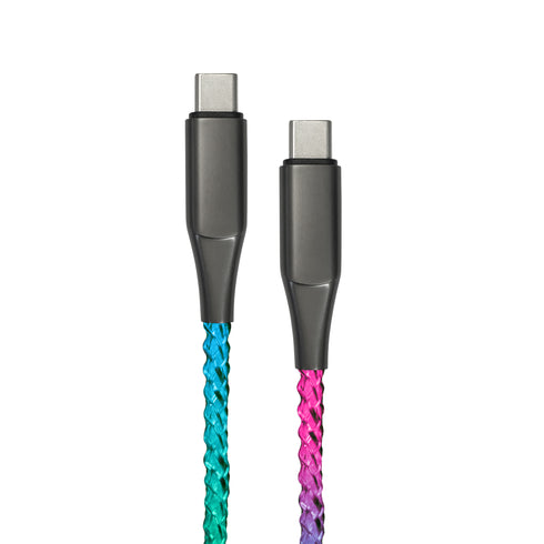 Helix/Retrak Lucid Charge LED 6' USB-C Cable ETHCLED6