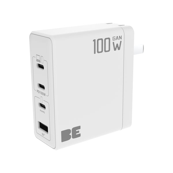 Blu Element Wall Charger Multi Port GaN 100W PD & QC3 BEWCC100WW
