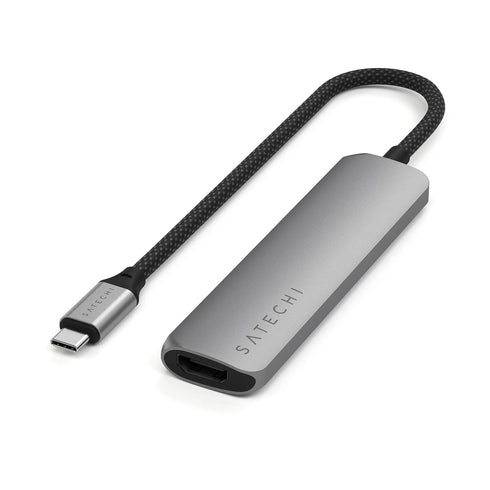 Satechi 4-in-1 USB-C Slim Multiport Adapter 4K STP4SM