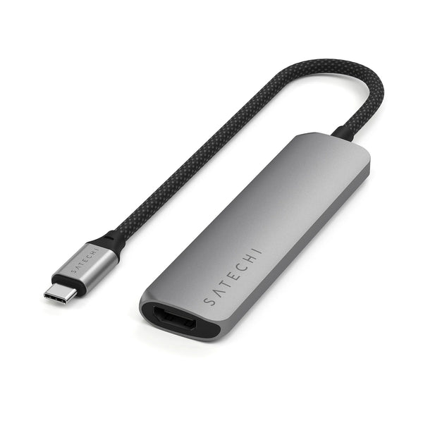 Satechi 4-in-1 USB-C Slim Multiport Adapter 4K STP4SM