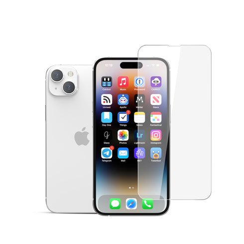 22 cases Tempered Glass Screen Protector for iPhone 15 22SPIP15