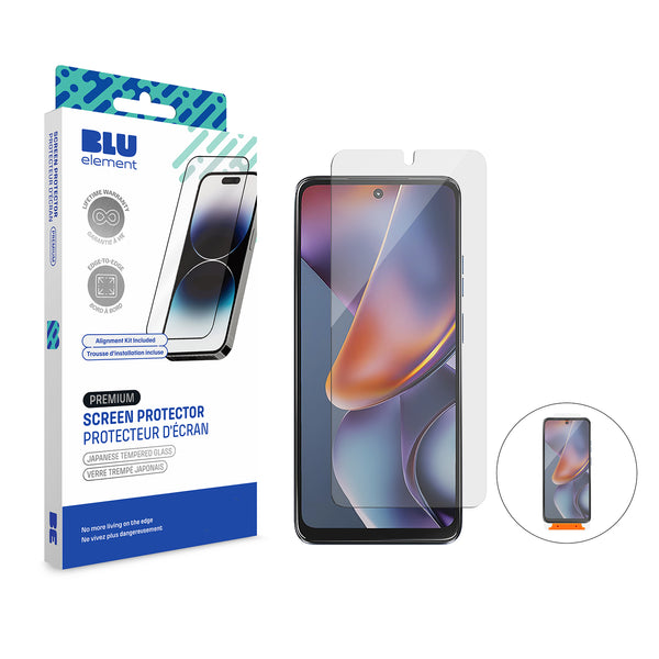 Blu Element Screen Protector with Installation Kit Moto G Series BETGSPIKMG25
